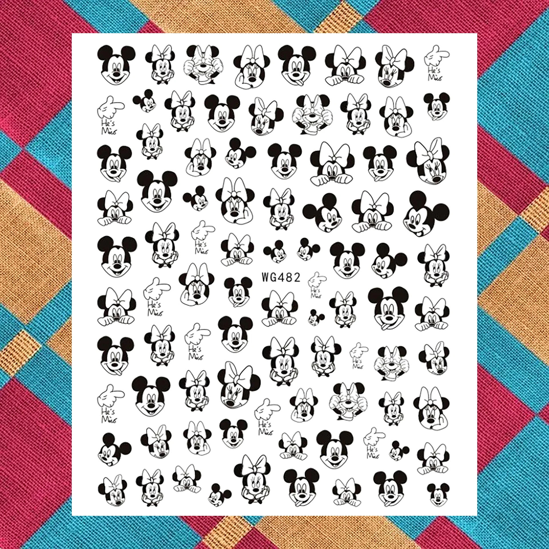 Disney Stickers Decals Nail Sliders Nail Art Decorations Pinocchio Mickey Mouse Dumbo Nail Art Supplies Nail Art Accessories