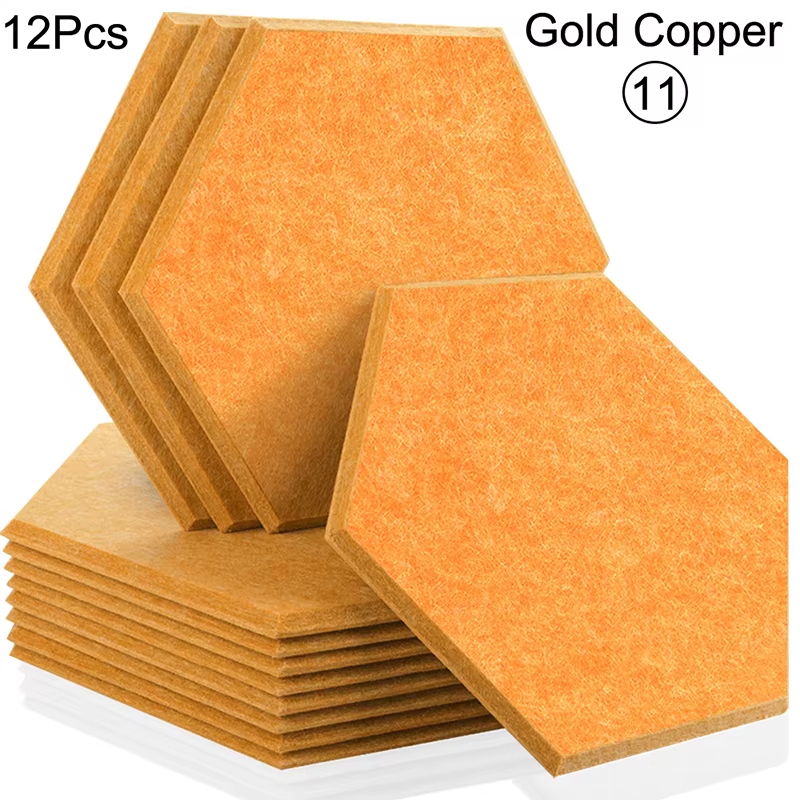 12Pcs Soundproofing For Studio Home Recording  Sound Absorbing Panels Wall Panel Absorcion Acoustic Insulator Door Sealing Strip