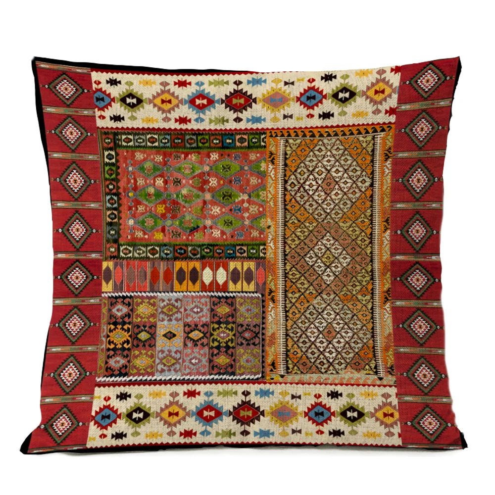 New Bohemian Tribal Texture Geometric Pillow Home Decor Ethnic Persian Carpet Throw Pillows for Bedroom Decoration Sofa Cushion