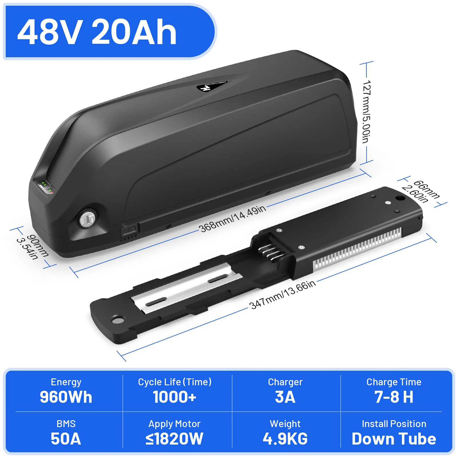 48V 20Ah LG-4 Pin