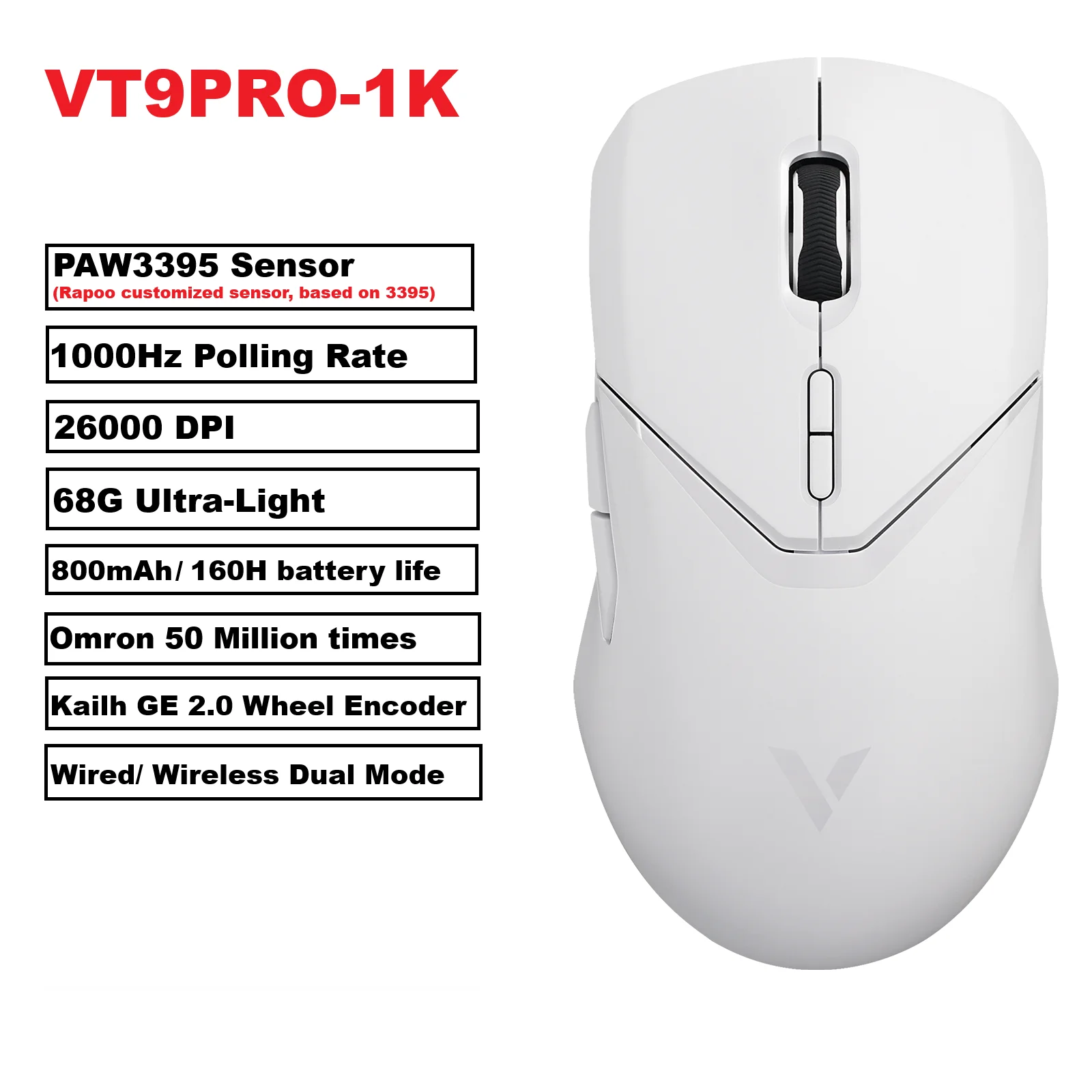 VT9PRO 1K White