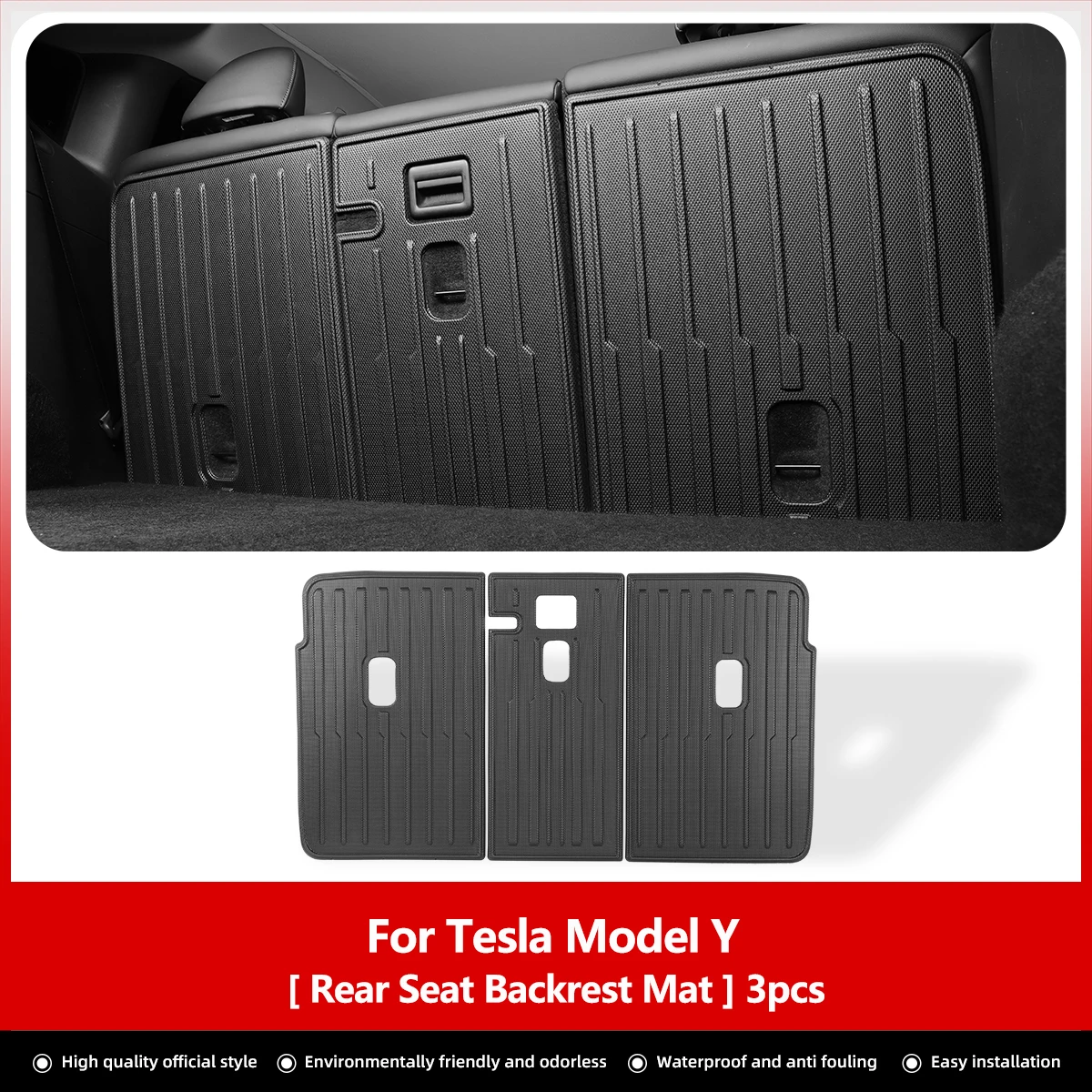 Backrest mat 3pcs