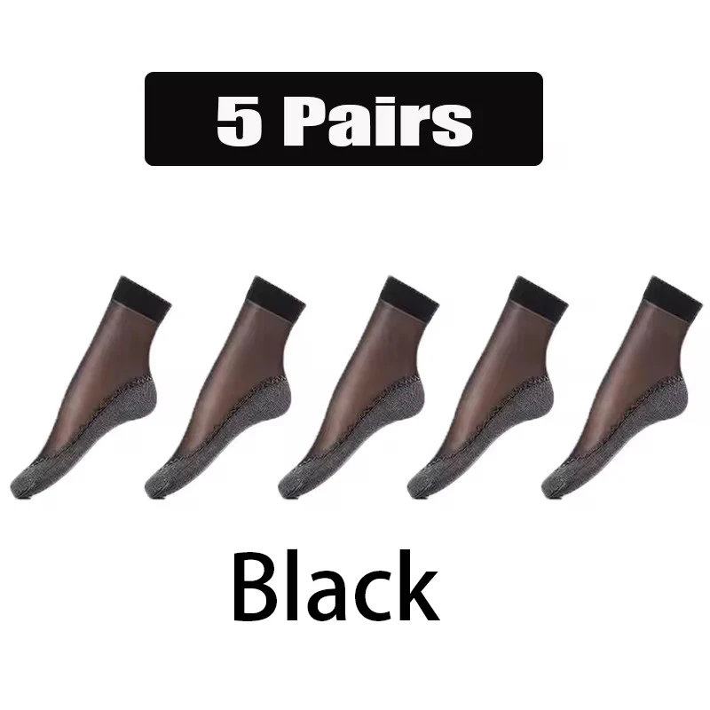 5/10 Pairs Womens Short Socks Ultrathin Anti-Slip Cotton Bottom Stretch Socks Summer Breathable Splice Sock Woman Elastic Sock