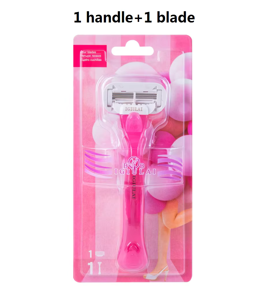 High Quality Women Body Hair Bikini Aloe Strip Safety Razor Blade Set Female Venus Shaver Replacement Heads