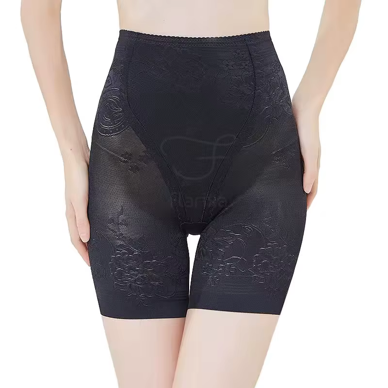 Flarixa Lace High Waist Shapewear Women Tummy Control Panties Body Shaper Women Belly Slimming Thin Postpartum Boxer Shorts