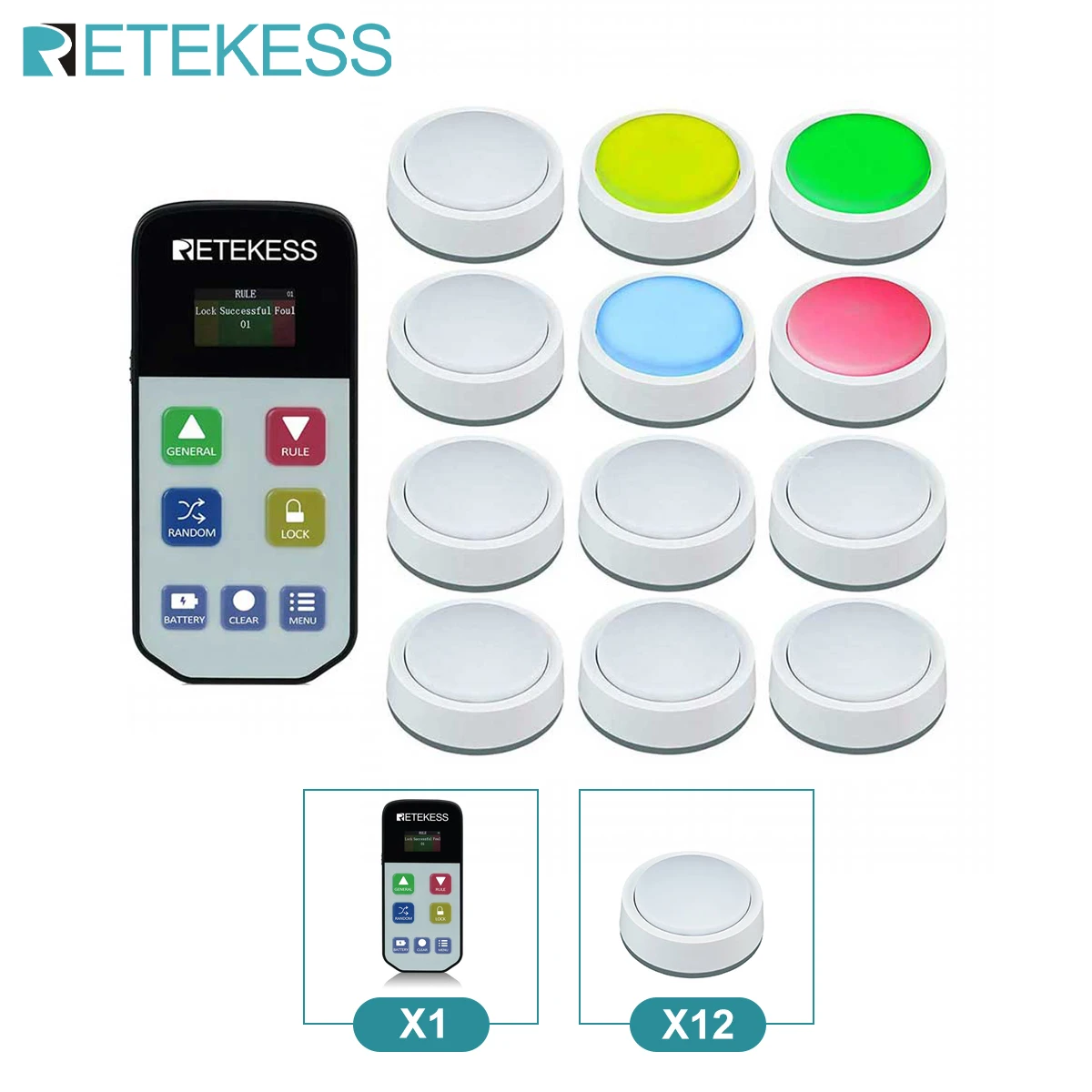 1 host 12 pcs button