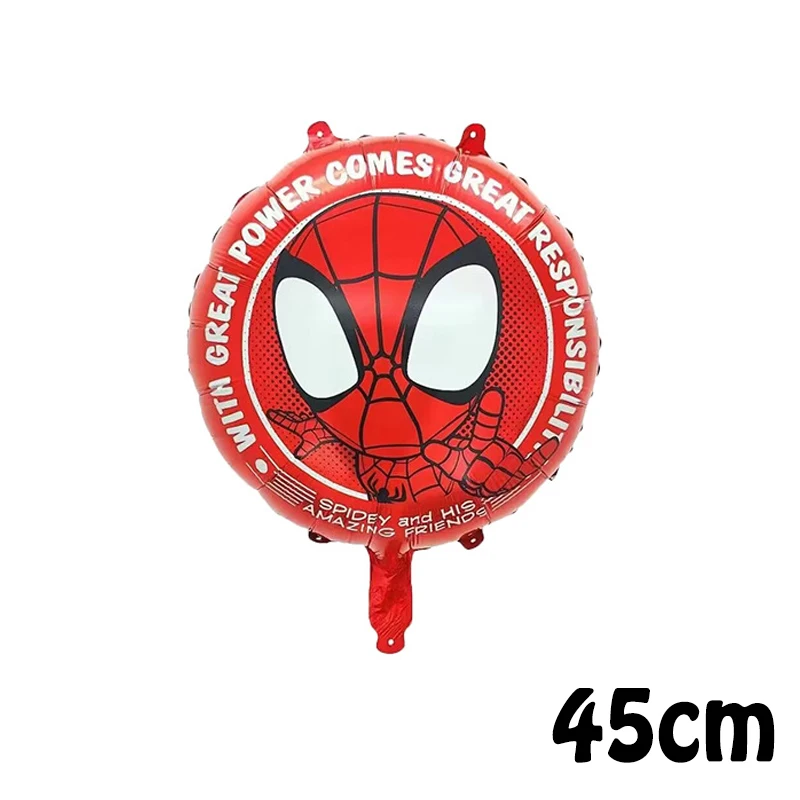 Marvel Foil Balloon Baby Birthday Photo Props Cartoon The Avengers Aluminum Film Balloons Happy Birthday Party Balloon Supplies