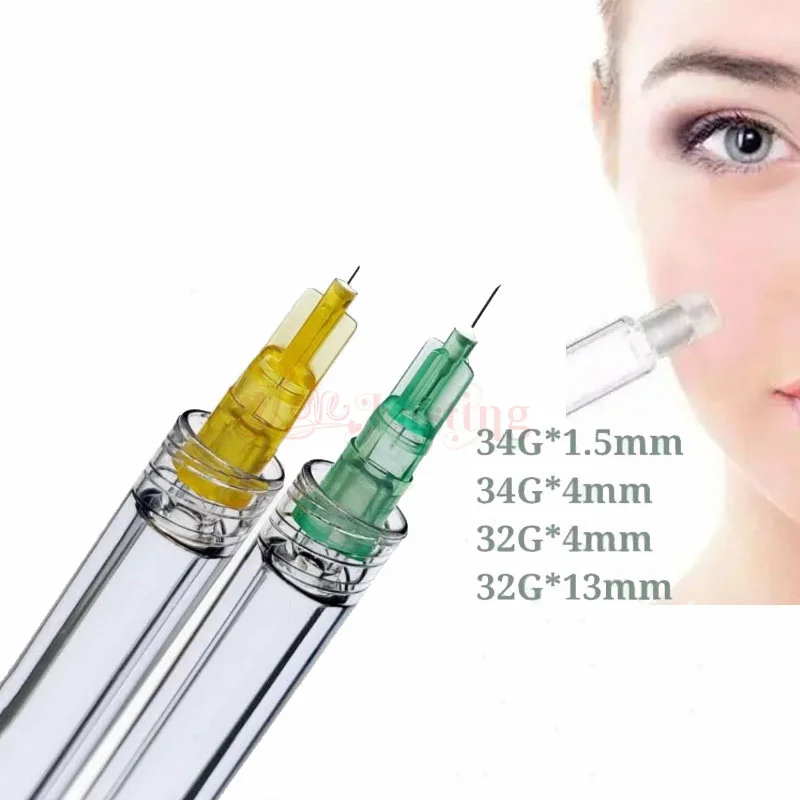 100pcs/box 32G 4mm 6mm 8mm 13mm Painless Small Needle Irrigator Eyelid Tool Parts For Tattoo Disposable Syringes Needles