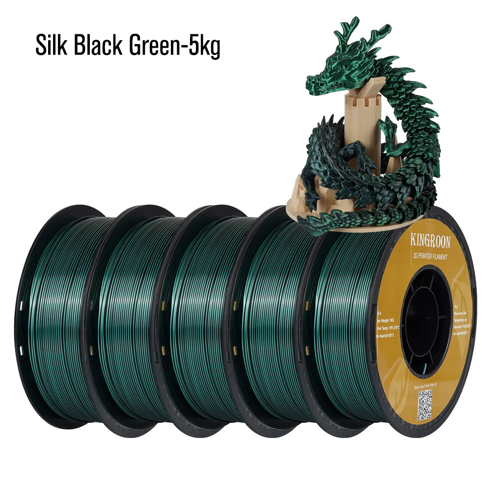 Silk Black Green