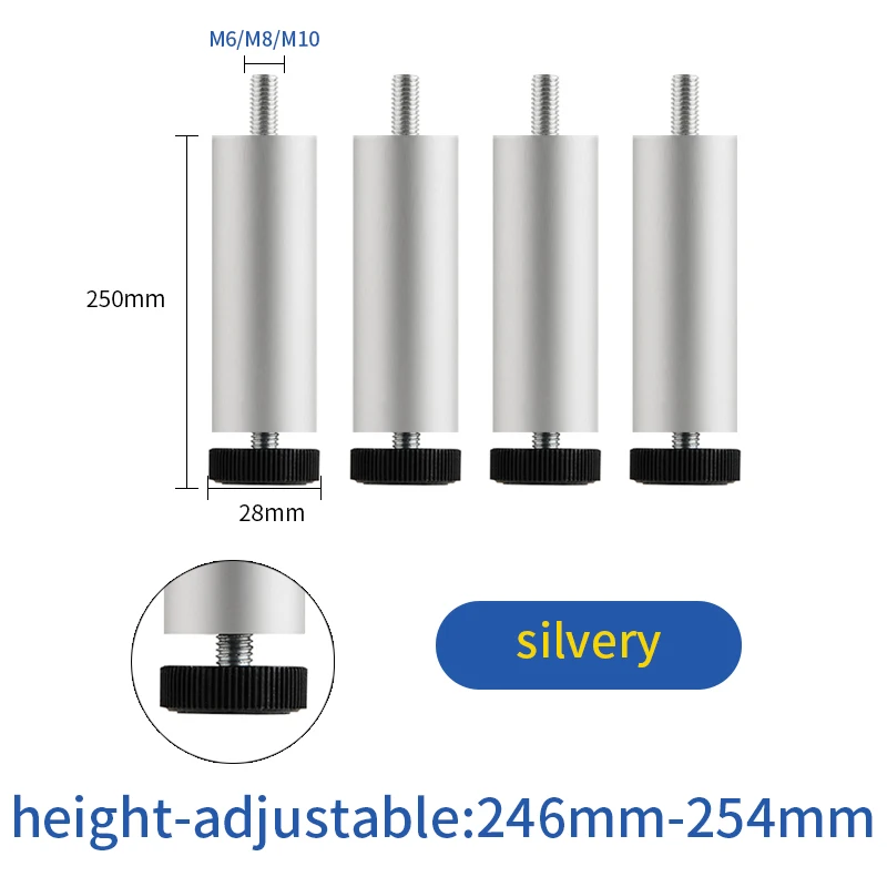 Silver25cm M6 M8 M10