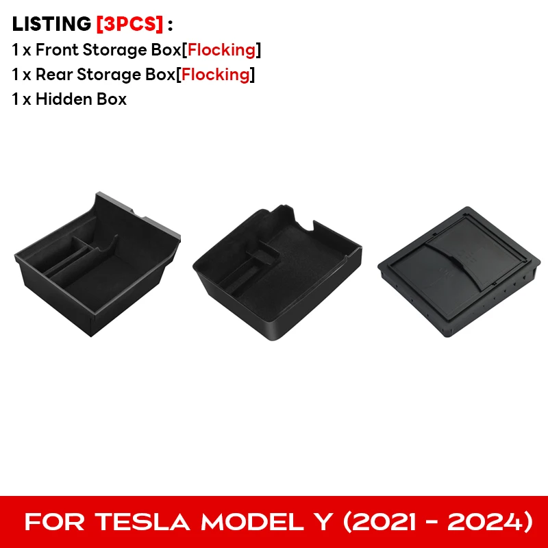 3 Pcs Flocking