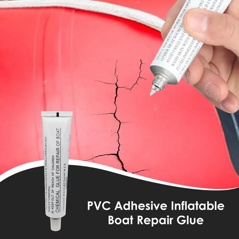 30ml PVC Adhesive Inflatable Boat Repair Glue Boat Repair Patch Glue for PVC Boats Inflatable Toys Swimming Ring Kayak