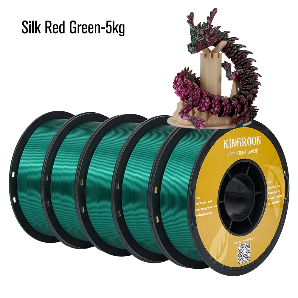 Silk Red Green