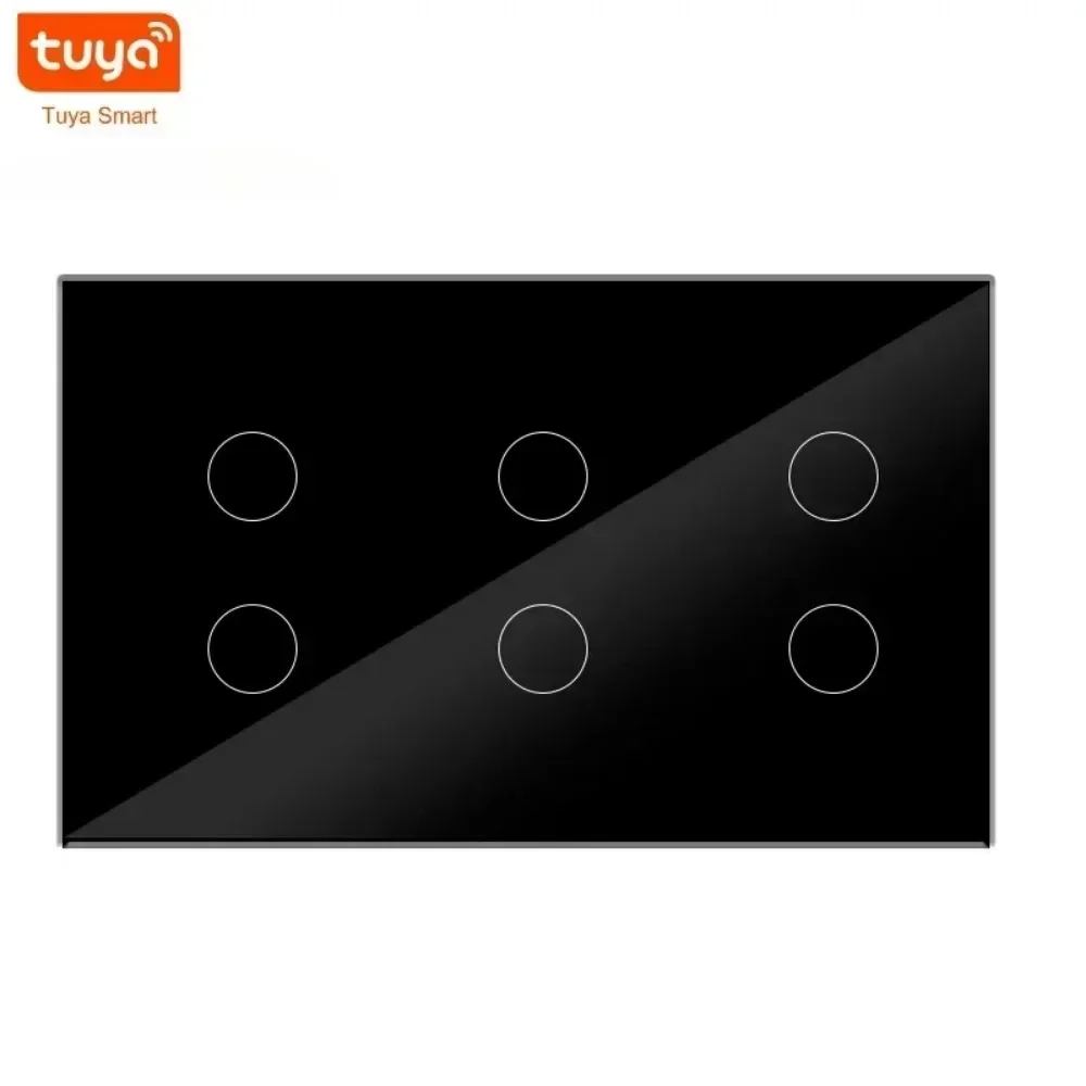 6-gang black tuya
