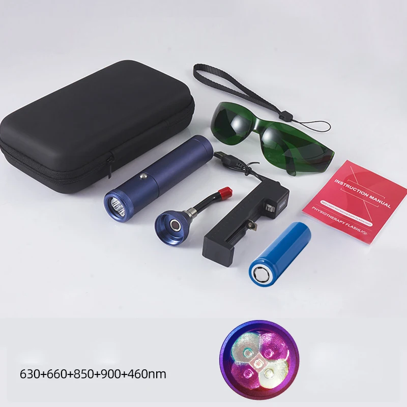 Portable Red Light Infrared Therapy Device Sore Canker Lip Therapy Handheld Removable Oral Physiotherapy Wand Health Pain Relief