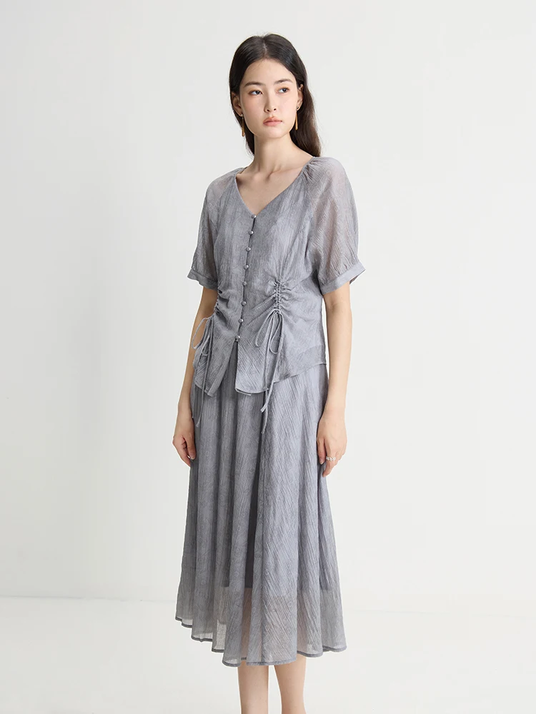 24DS82670 grey skirt