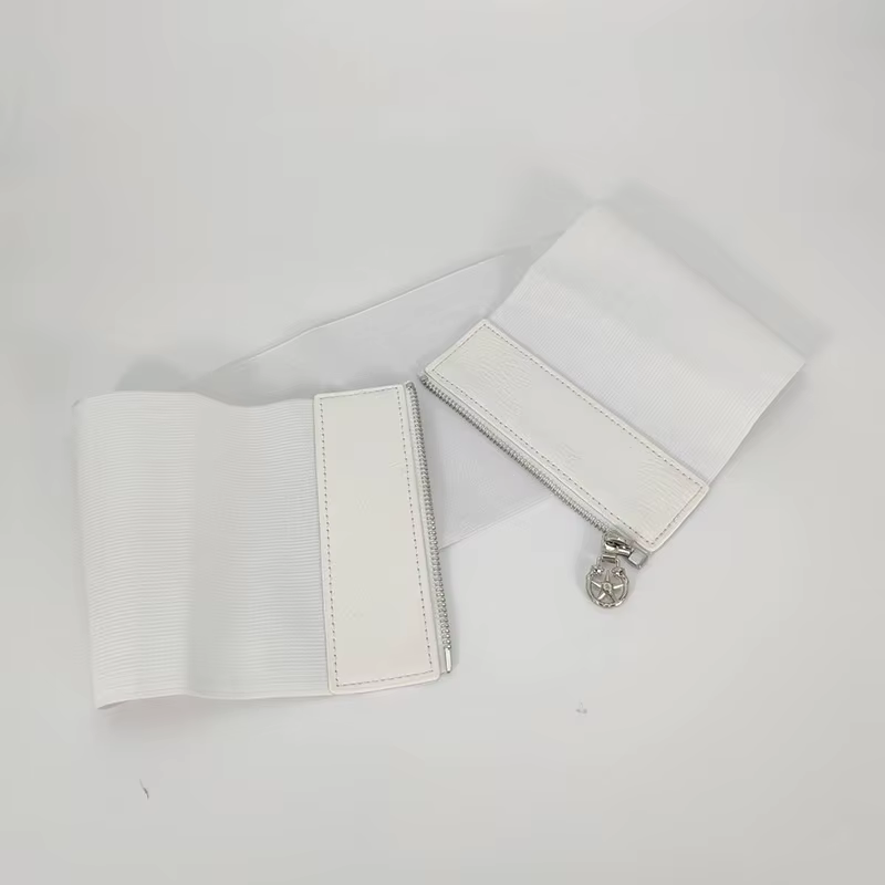 Fashion Plus Size White Corset Belts for Women Wide Elastic Stretch Cummerbunds Female Goth Punk Star Y2K Corset Dress Waistband