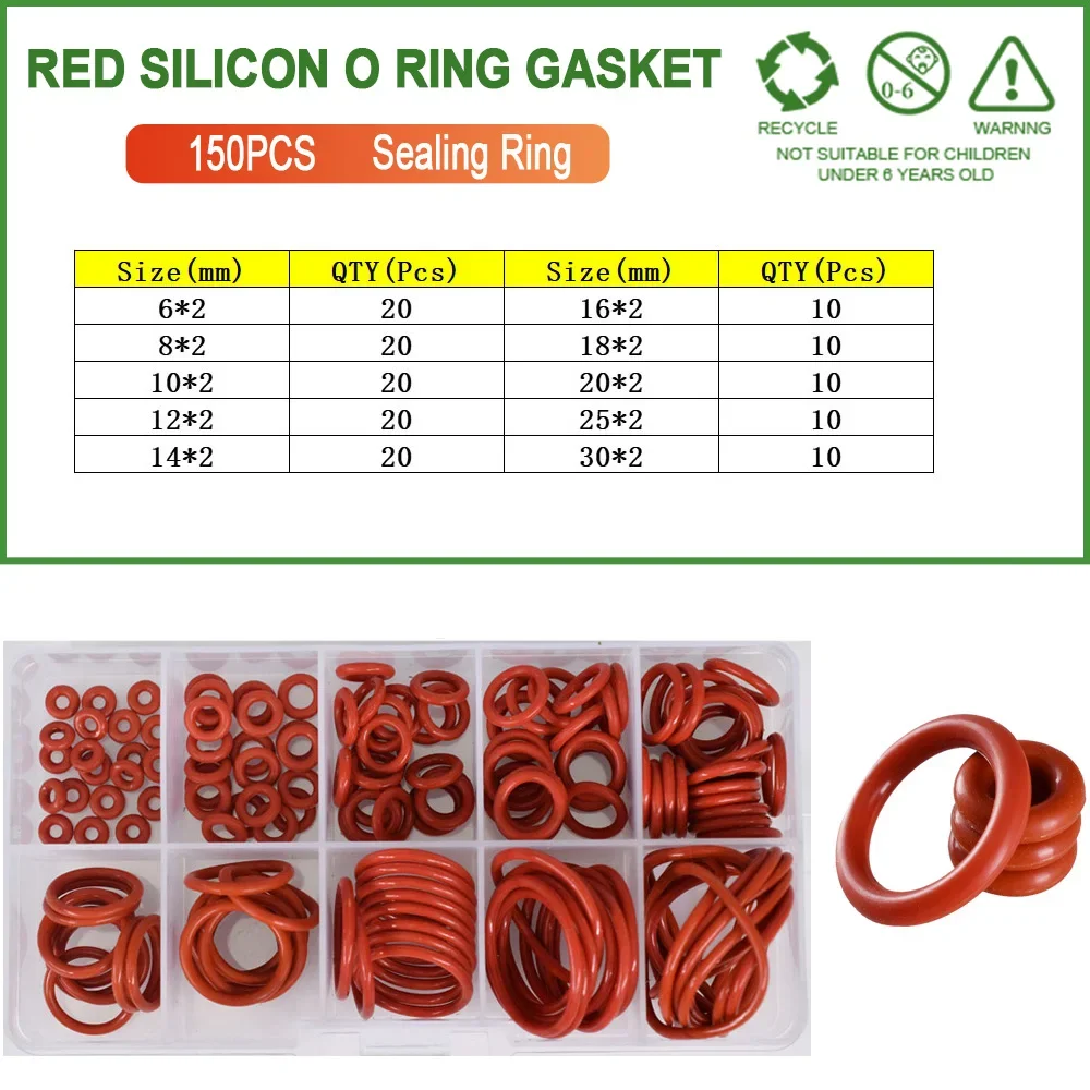Red 150Pcs CS2.0mm