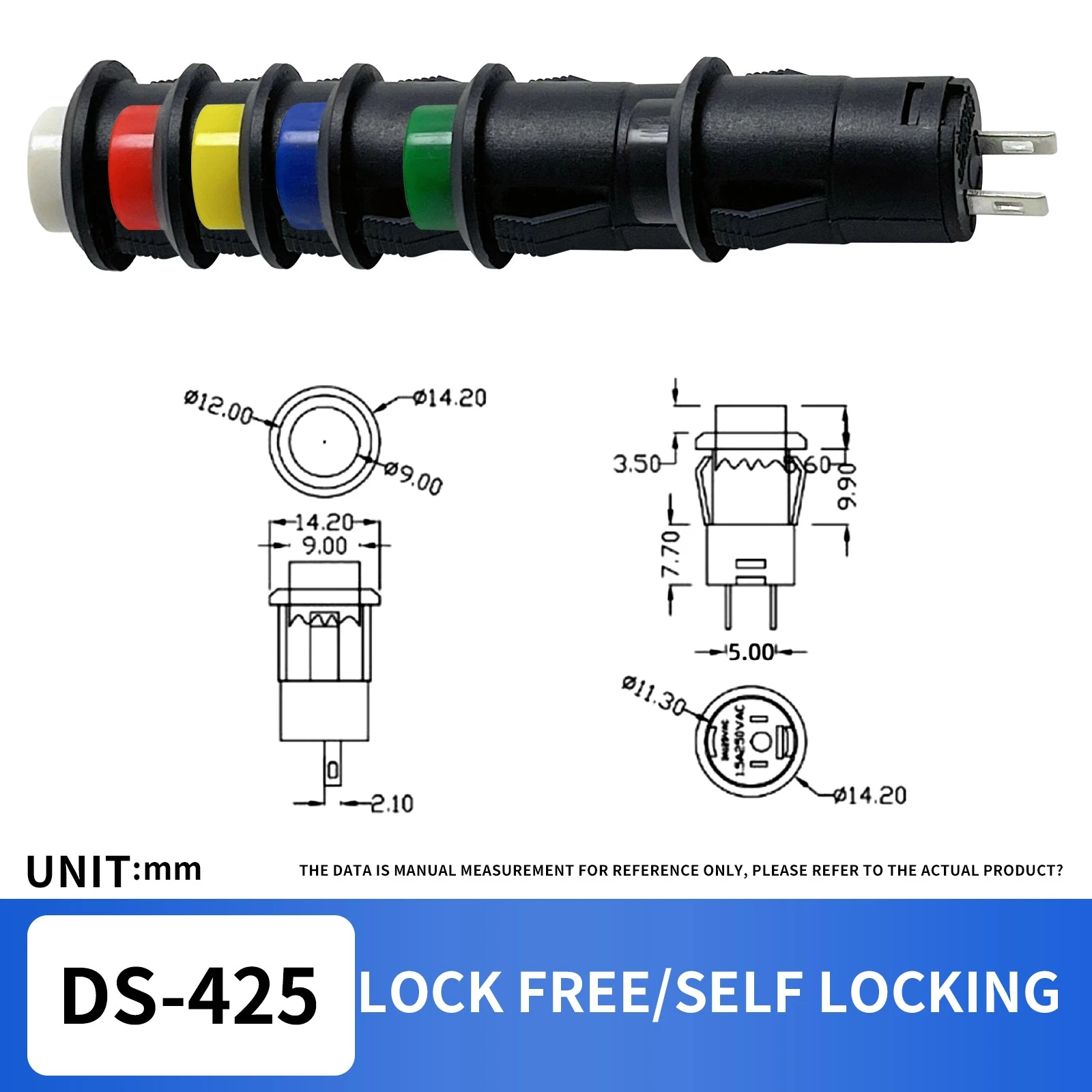12mm. Clip-on