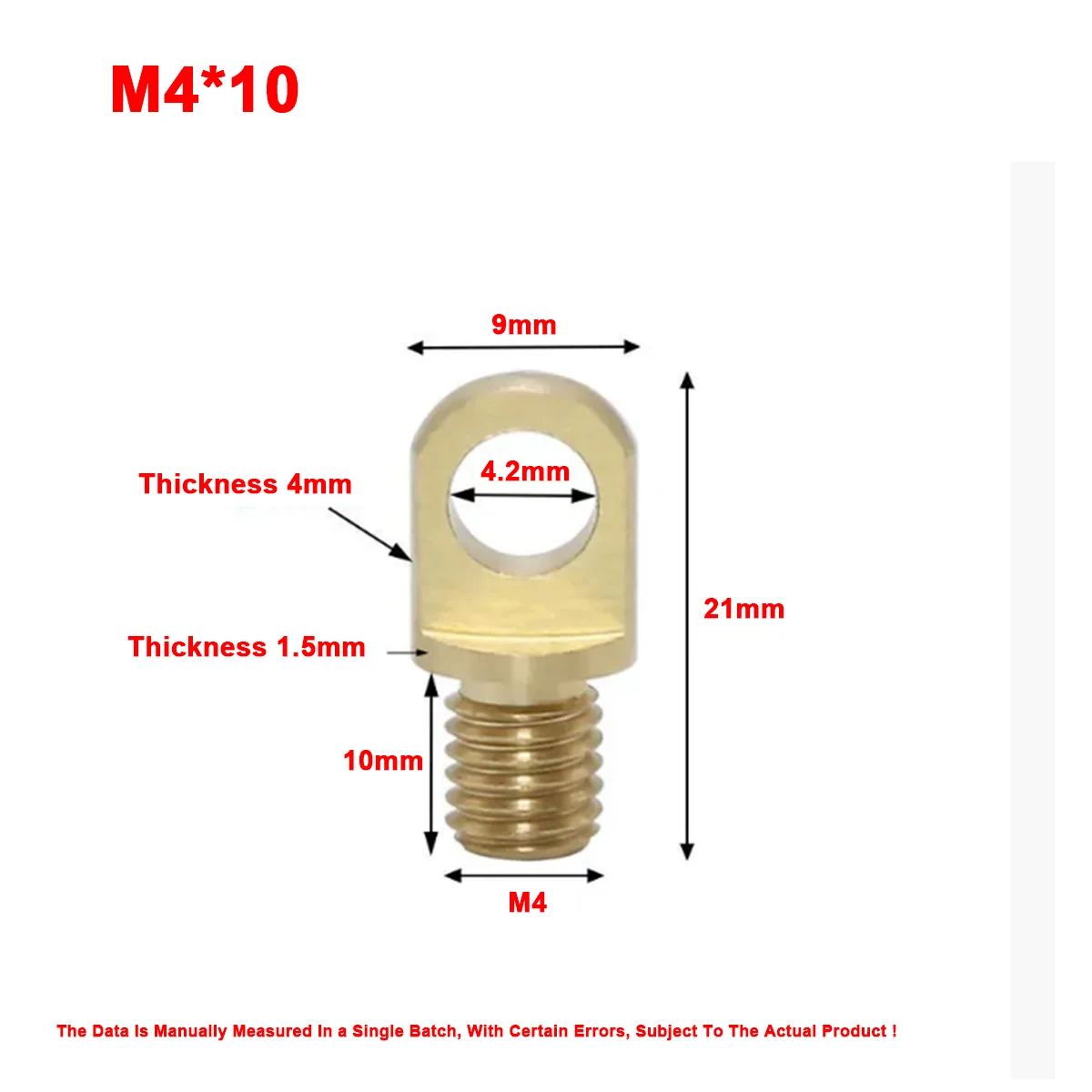 5pcs  M4X10