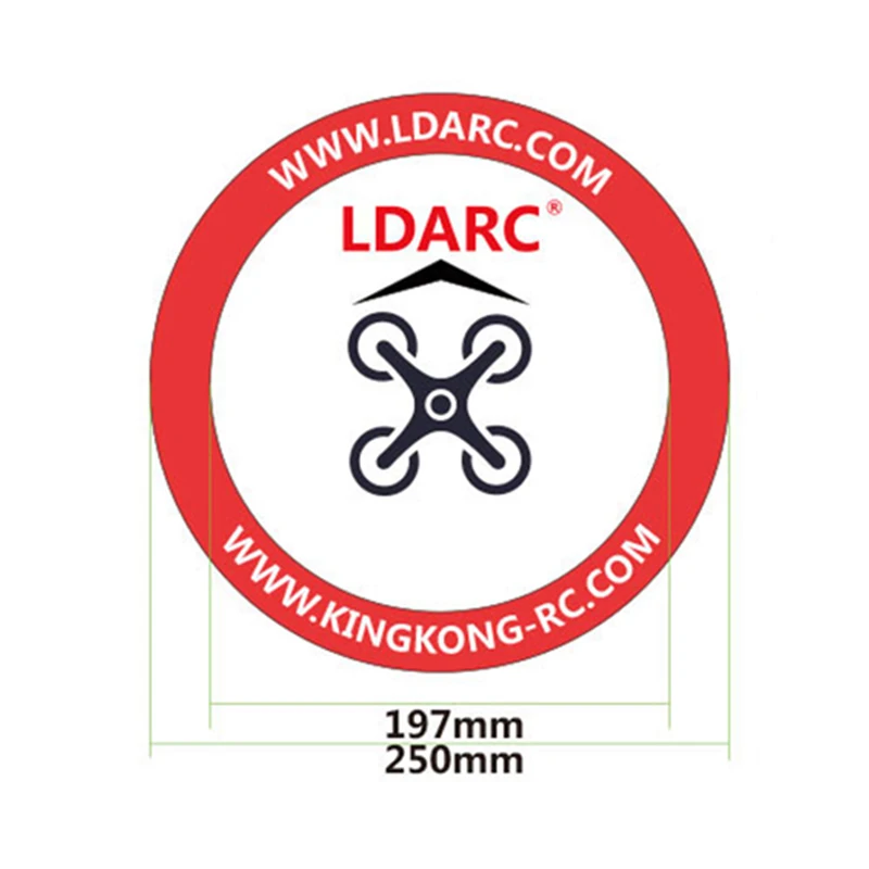 LDARC  250mm  765mm Foldable Landing Pad and 500mm Arc Air Gate for FPV Quadcopter Drones Practise Take off and Landing