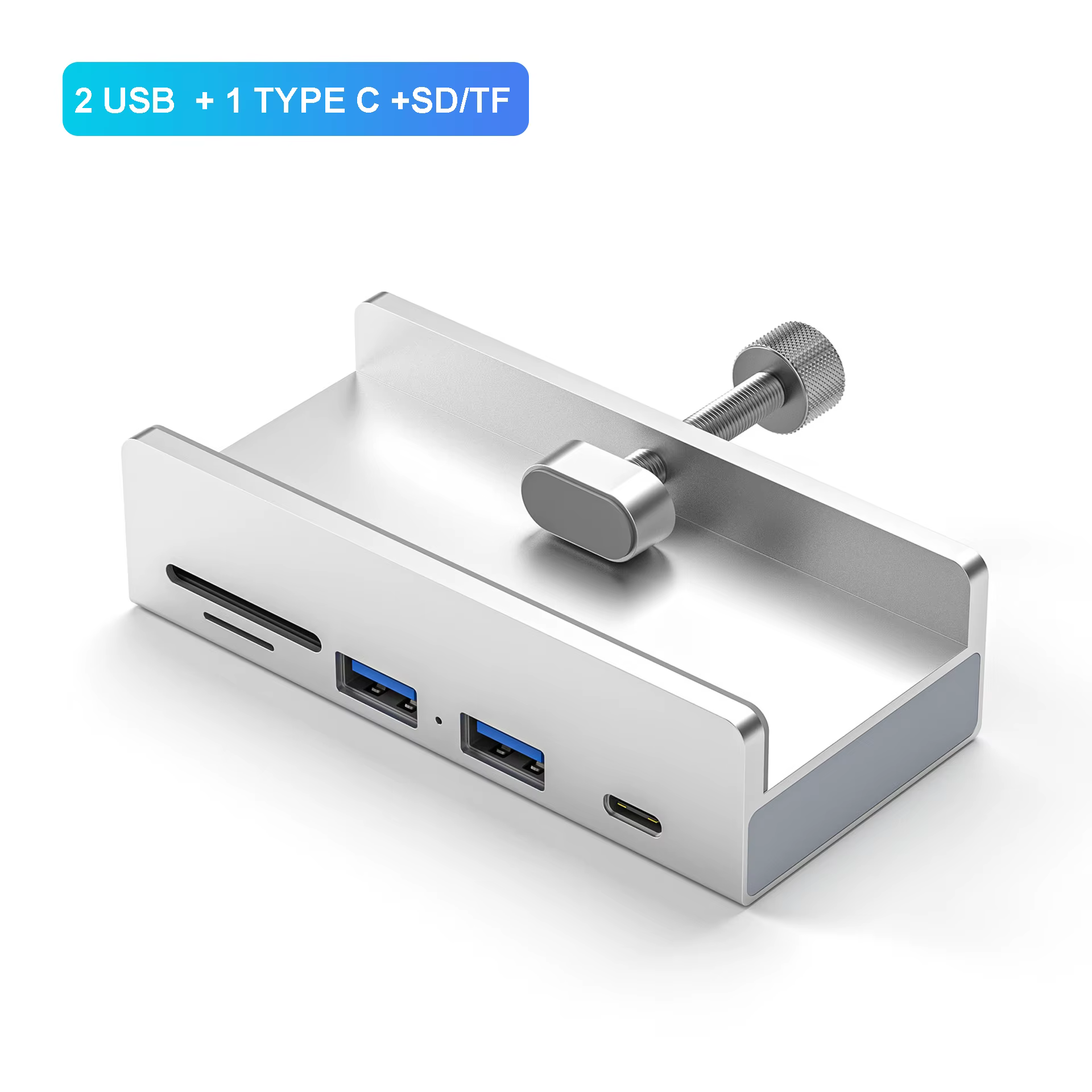 2 USB 1 TYPE C SD TF