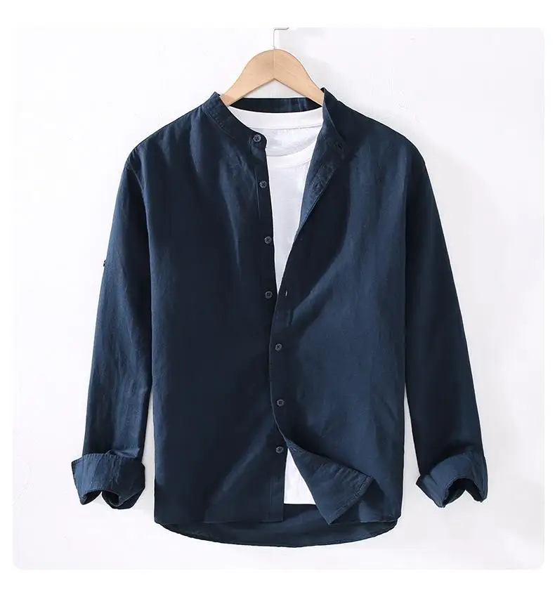 Navy Tunic Shirt Man