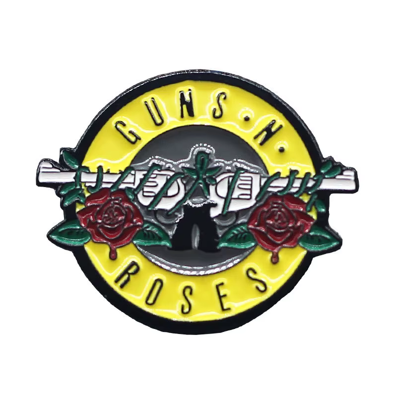 Rock Band Enamel Lapel Pin Guns N' Roses Collect Badge A Gift For A Friend Jewelry Adorn Backpack Hat Collar Brooches
