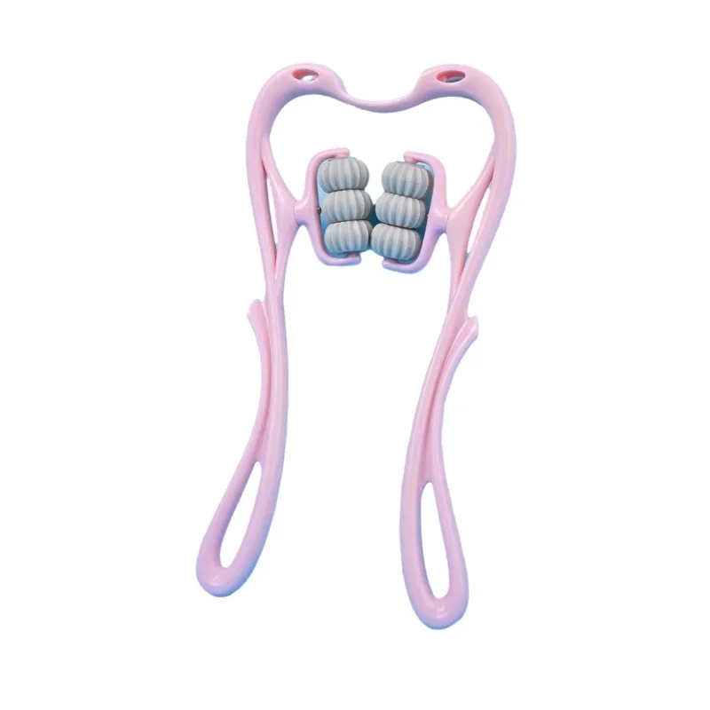 6-Wheel Cervical Spine Massage Roller Office Manual Multi-Function Relief Back Waist Shoulder Neck Clip Sports Equipment