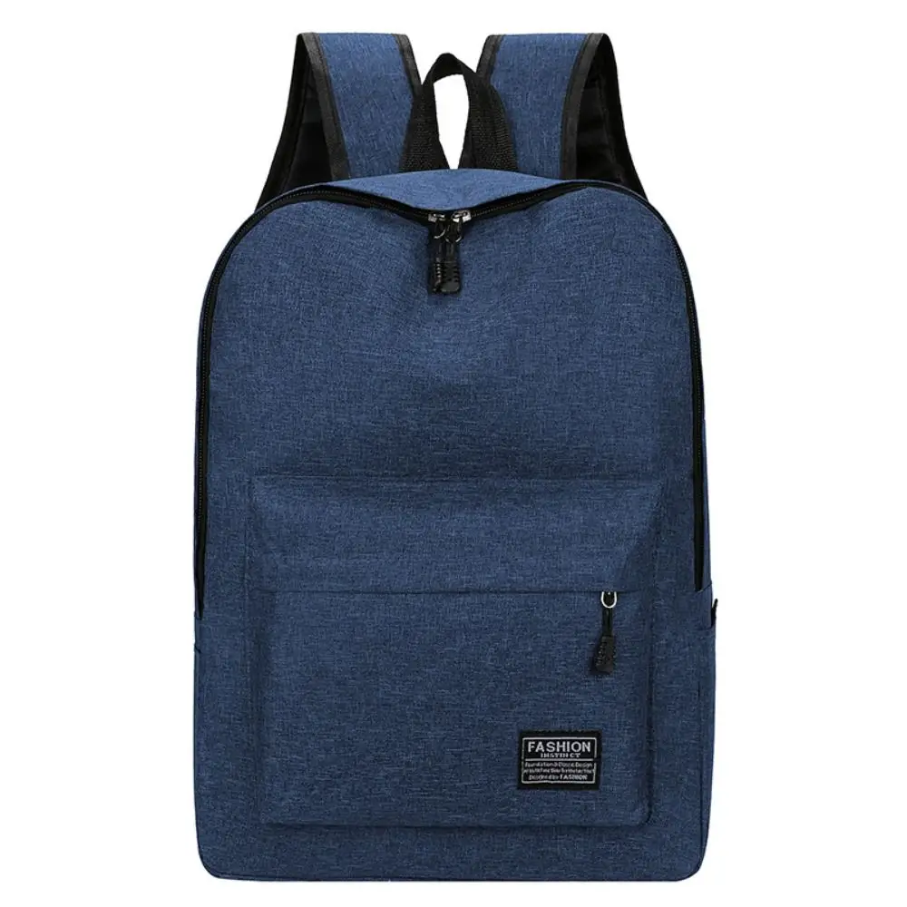 15 inches Versatile Backpack Trendy Washable Oxford Cloth Computer Bag Black Grey Blue Red School Student Backpack for Women Men