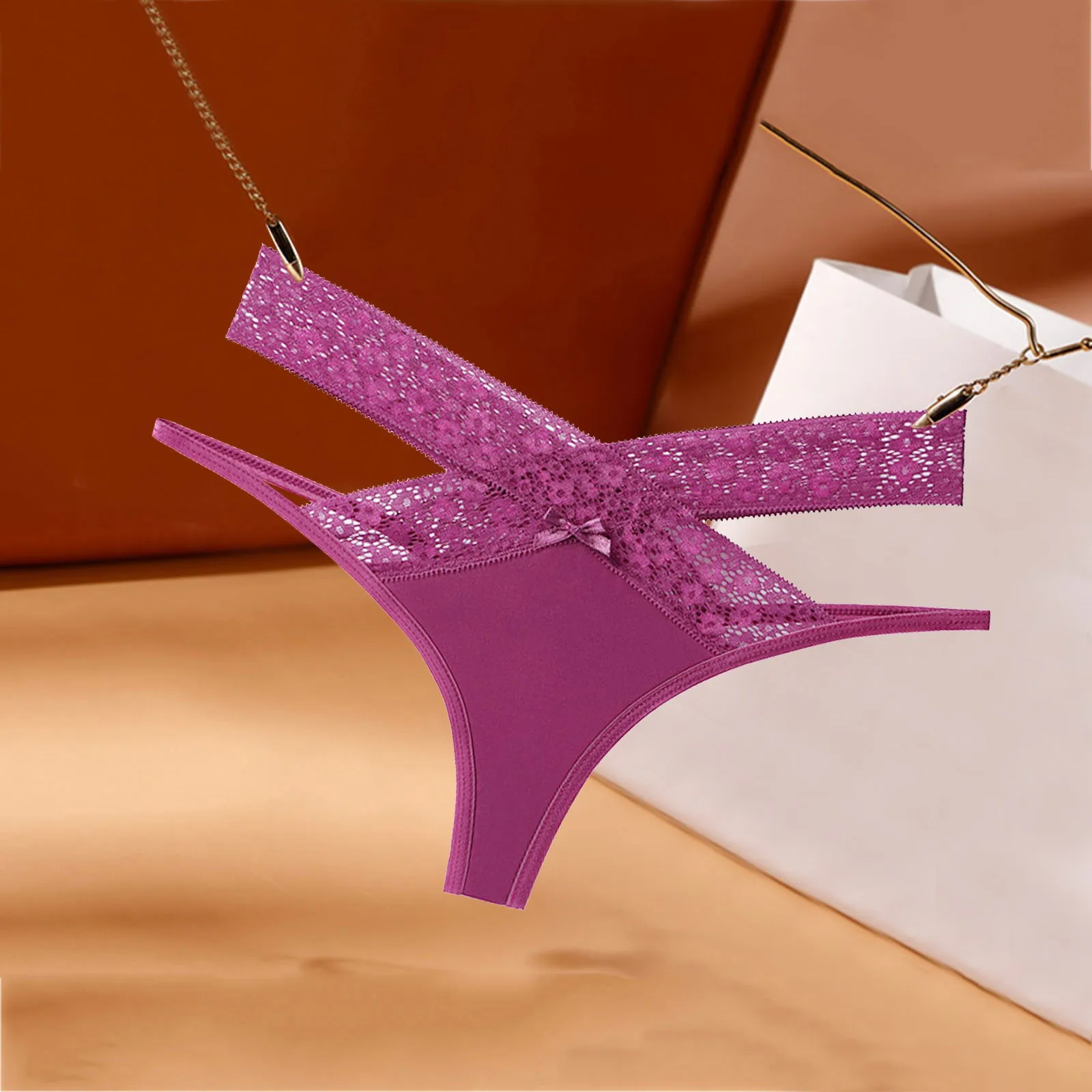 Underwear For Women Thong Women Sexy Floral Lace Mesh Panties Low Rise Hollow Out Transparent Plus Ropa Interor Para Mujeres