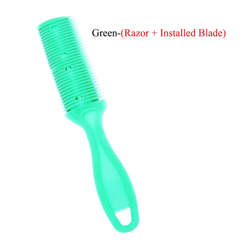 Meisha 1pcs Double-Sided Hair Razor Blade Comb Hair Cutting Thinning Comb for Men Women Hair Trimmer DIY Styling Tools C0009A