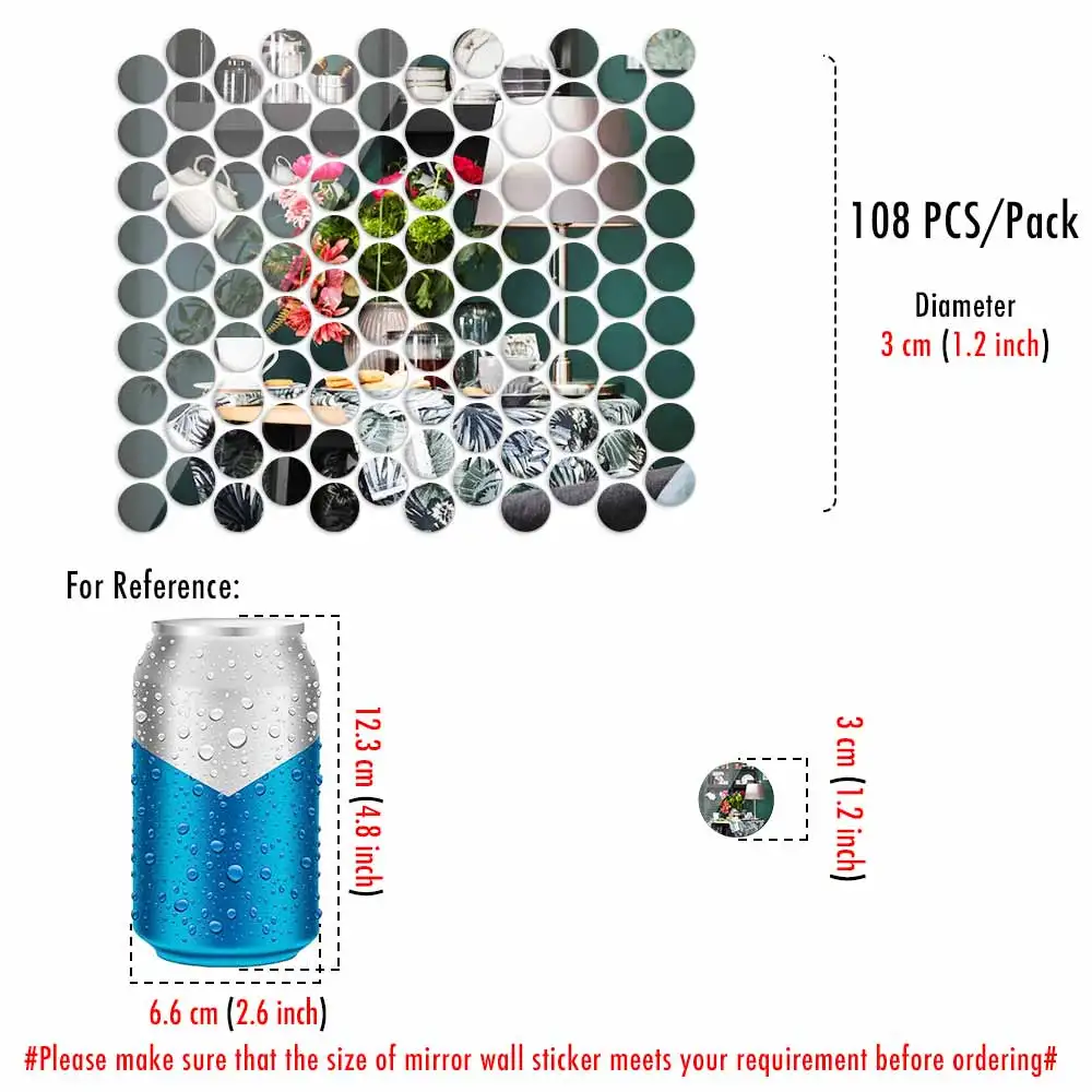 Diameter 3cm 108PCS