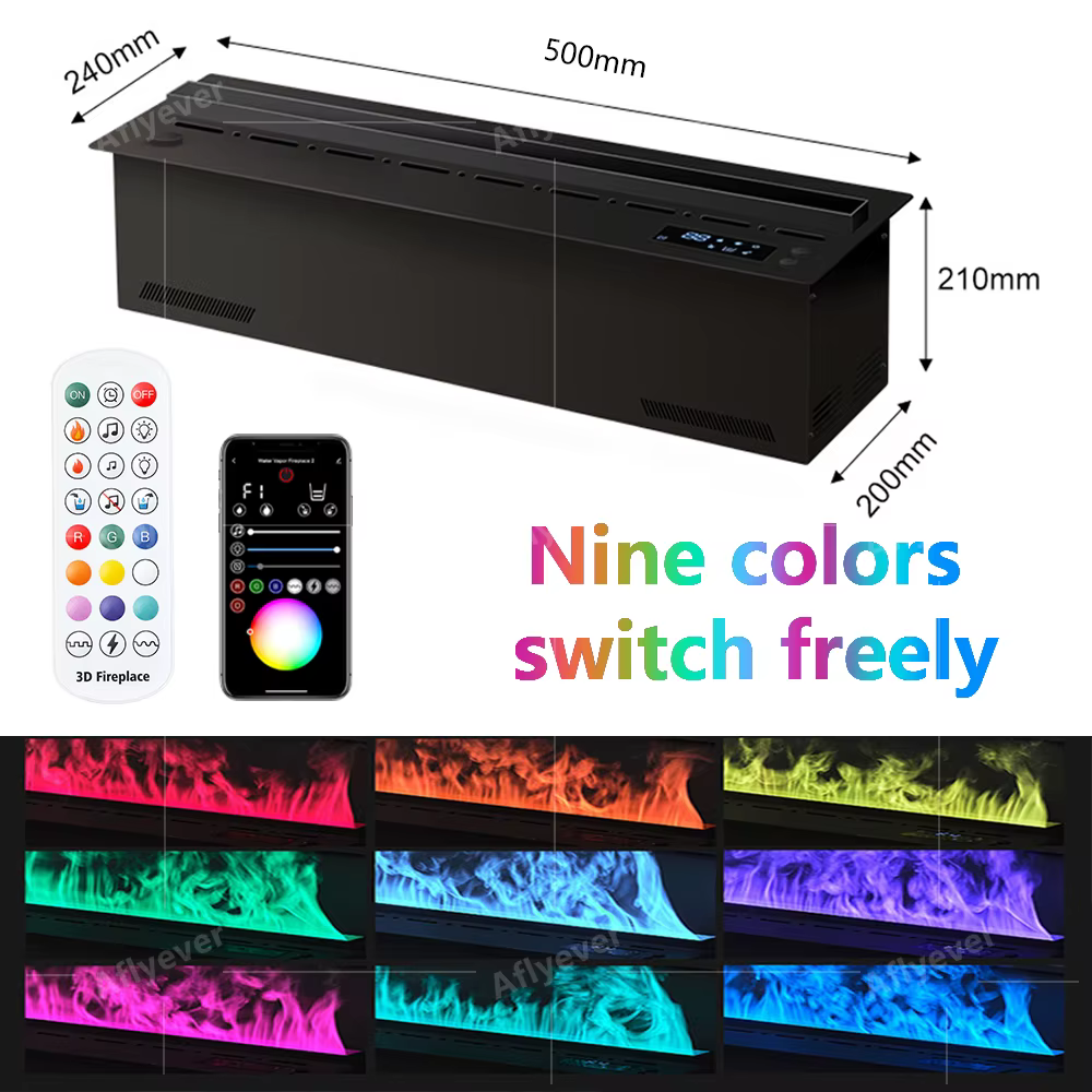 Modern 3d flame steam fireplace remote control electric fireplace silent water mist electric decoration atomization fireplace