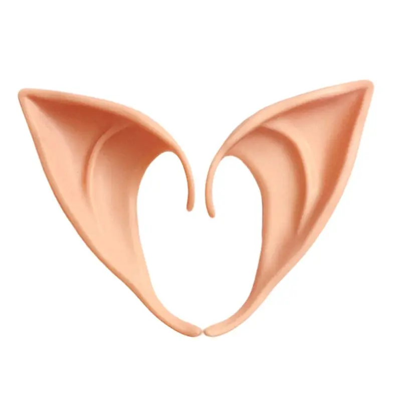 1 Pair 10/12cm Soft Latex Elf Ears Cosplay Halloween Masquerade Mask Photo Props Dropship