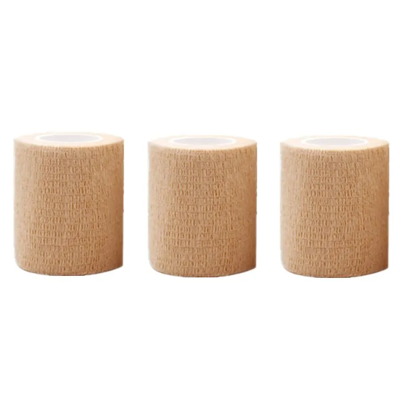 3pcs Disposable Self Adhesive Elastic Bandage 5cm*4.5m for Handle Tube Tightening Tattoo Accessories Gauze Tape First Aid Tool