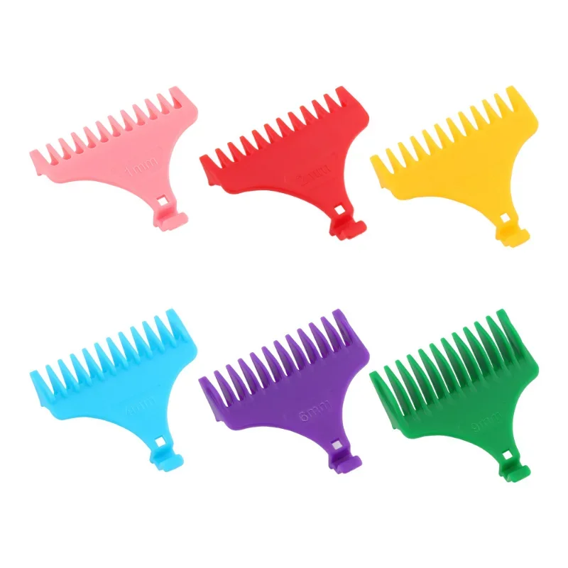 1Set T9 Hair Clipper Guards Guide Combs Trimmer Cutting Guides Styling Tools Attachment Compatible 1mm 2mm 3mm 4mm 6mm 9mm
