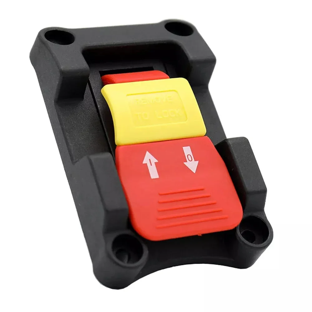 20A Locking Key Switch for Electric Hand Tools 4 Pins DPDT Pushbutton Switch Safety On/Off Toggle for Table Saws
