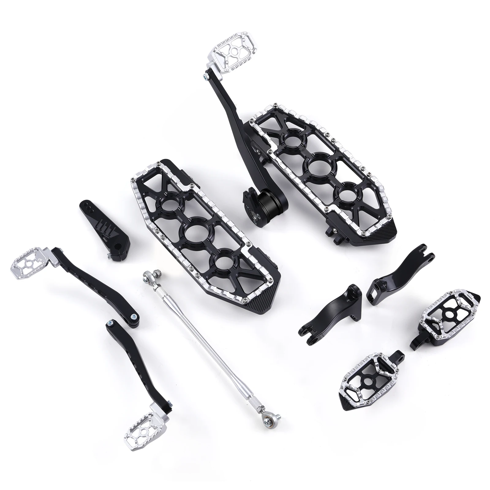 black with silver