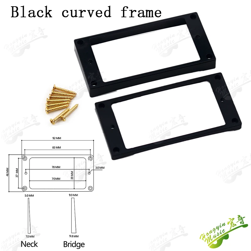 Black curved