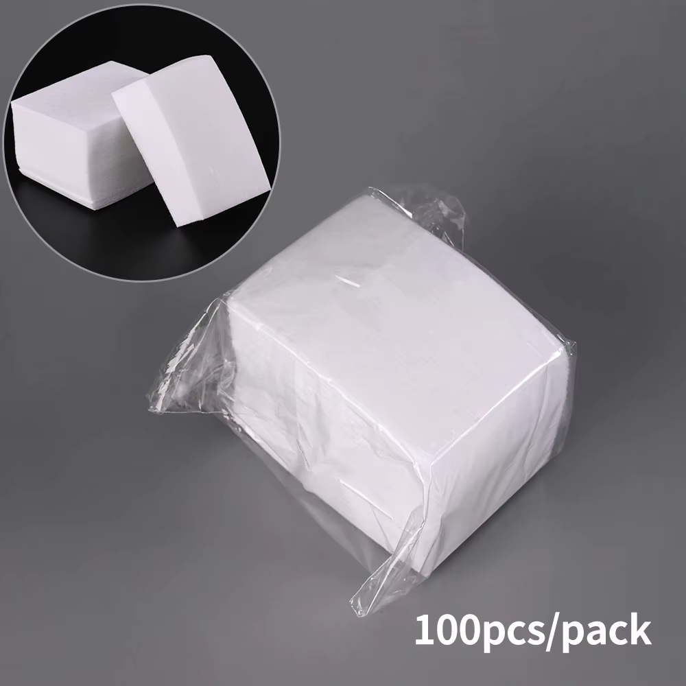 1000/500/100pcs Nail Cotton Wipes Gel Removal Lint-free Wraps Soak Off Clean Varnish Pads Napkins Nail Art Polish Remover Wipes