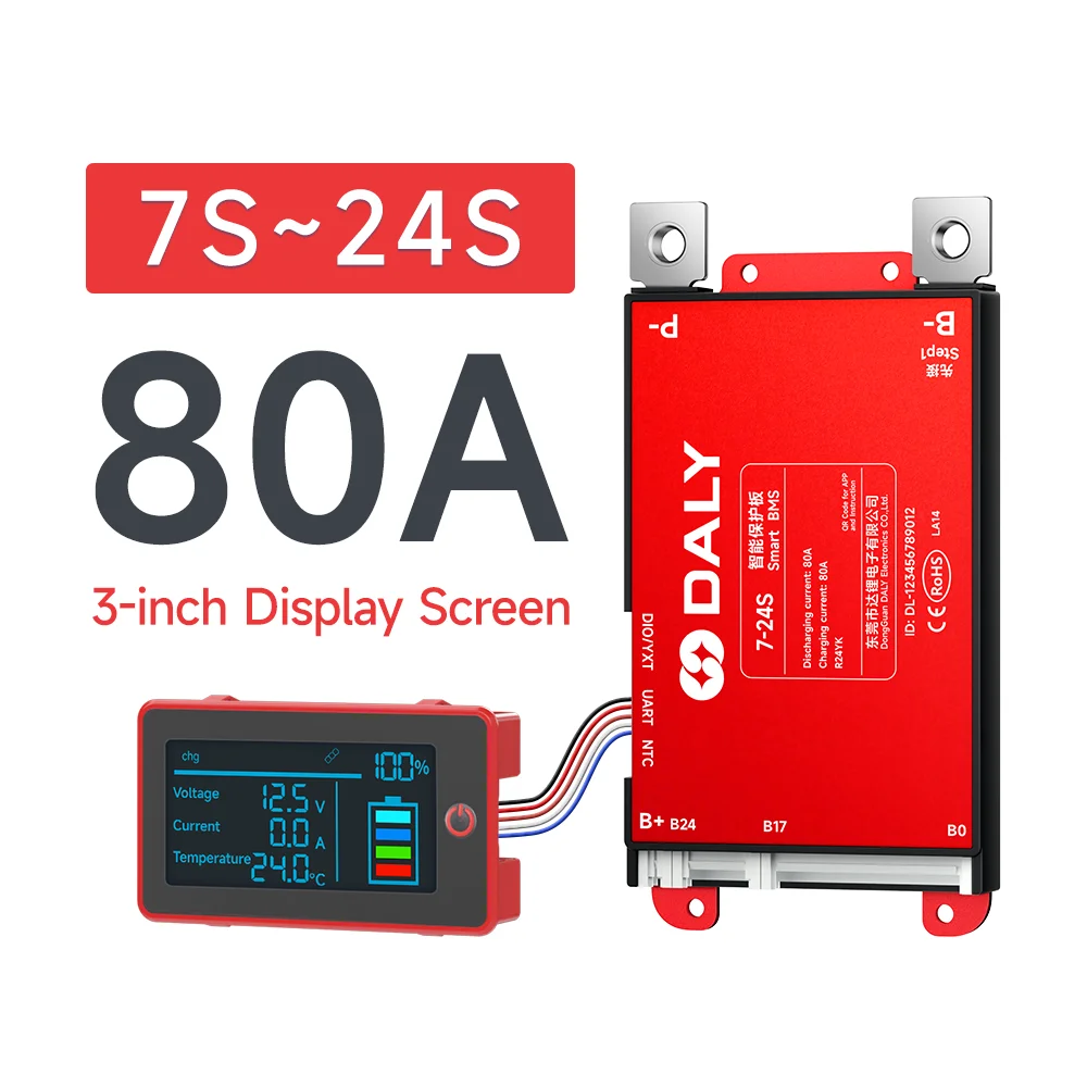 7S-24S 80A BMS LCD