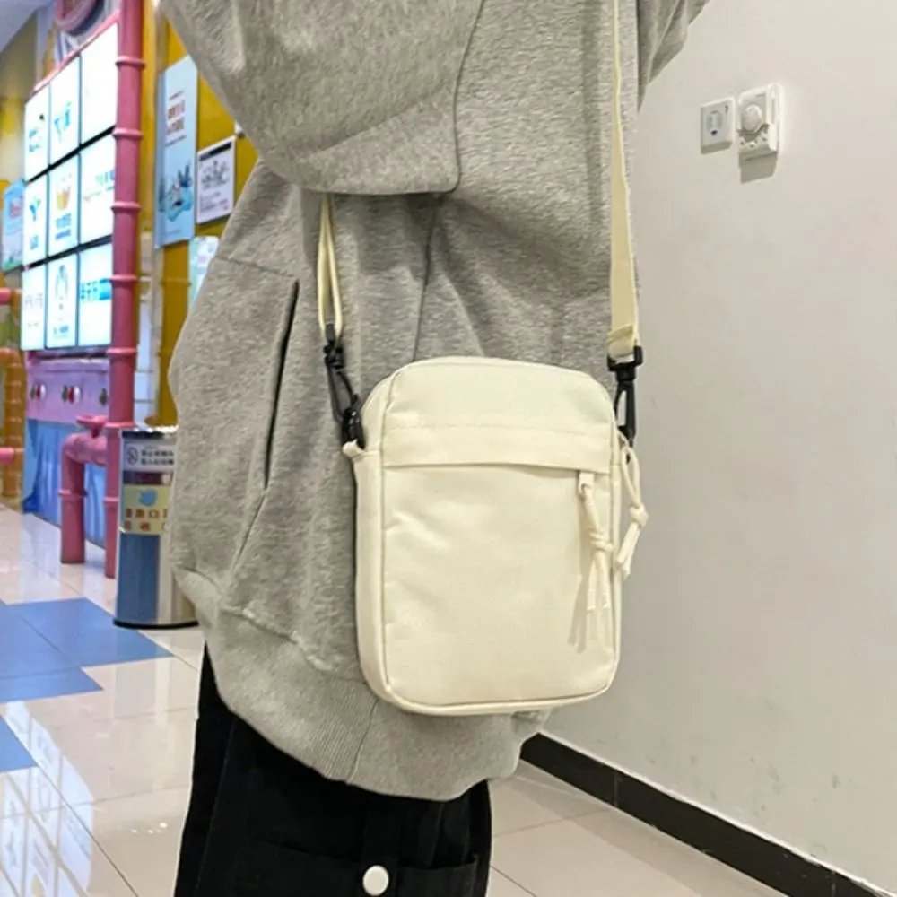 Black White Khaki Crossbody Bags High Quality Oxford Cloth Long Shoulder Strap Tote Bag Minimalists Shoulder Bag Men Women