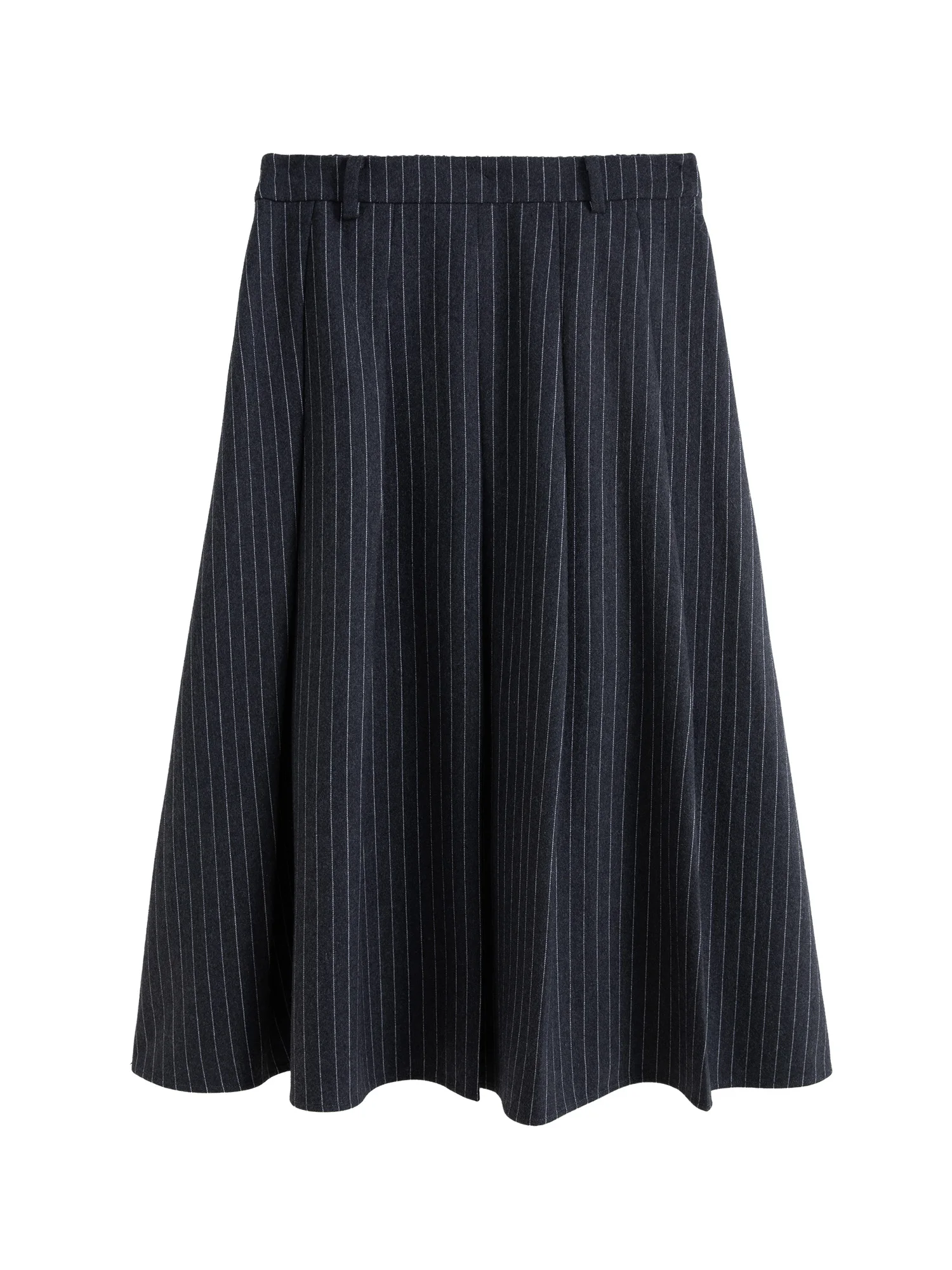 DUSHU Plus Size Women Simple Fake Two-piece Contrasting Striped Fashion Set 2024 Winter Short Coat Half Set 24DS84541+24DS84587