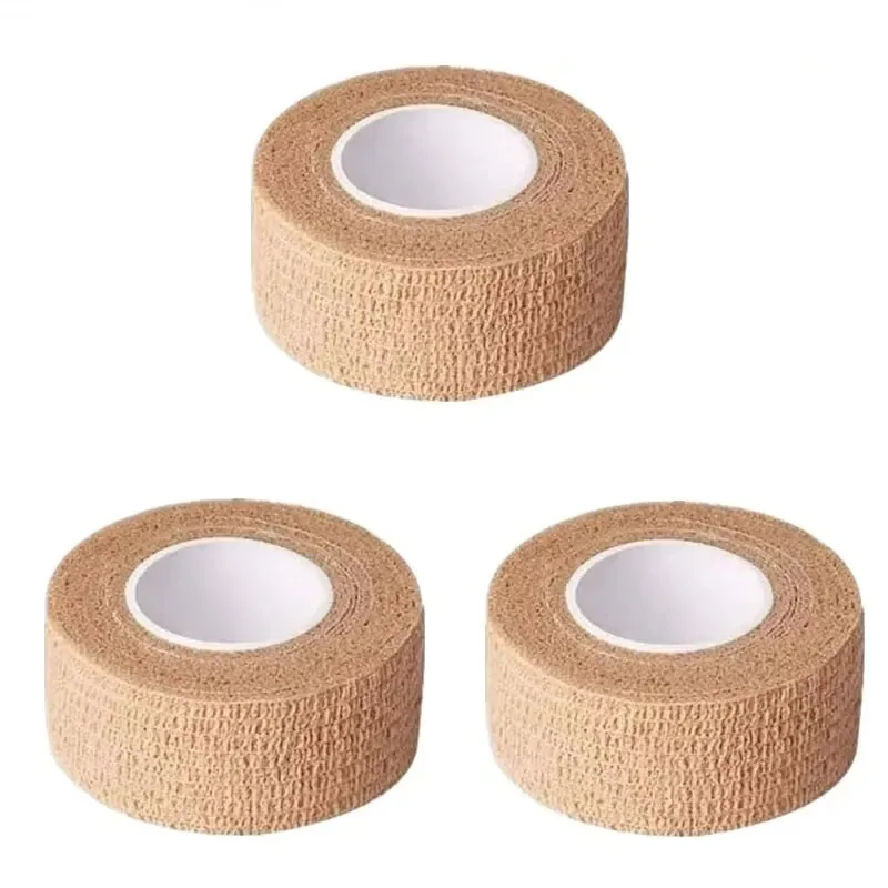 2.5/5cm*4.5m Self Adhesiv Disposable Elastic Bandages for Handle Tube Tightening Gauze Tape First Aid Tool Tattoo Accessories