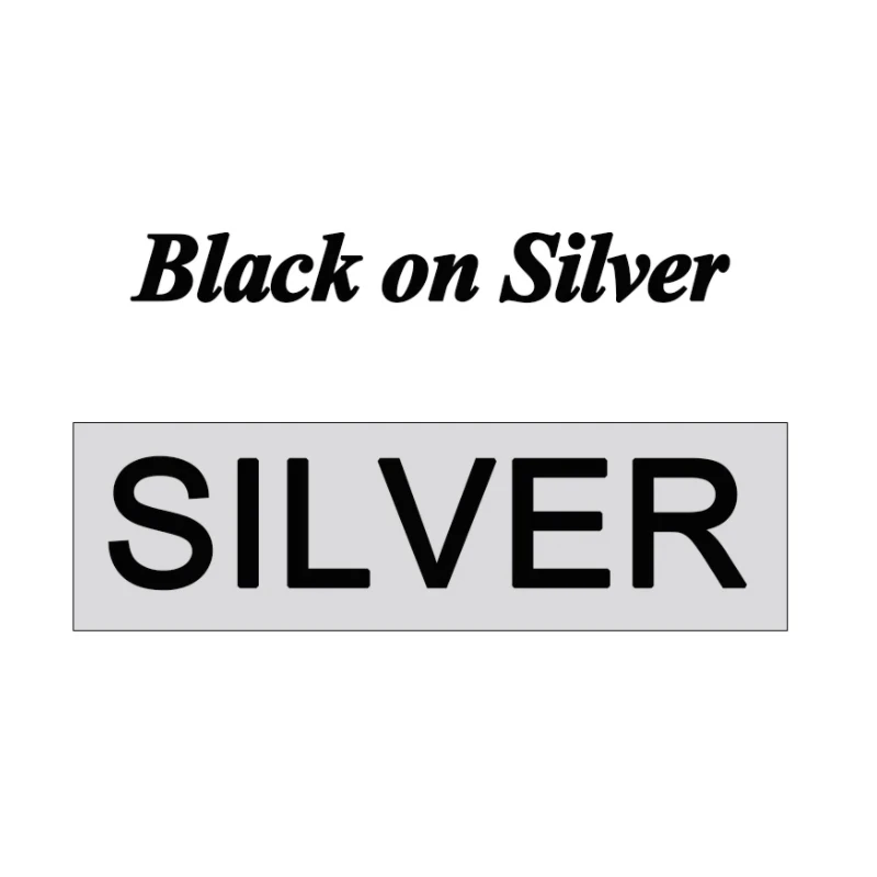Black on Silver