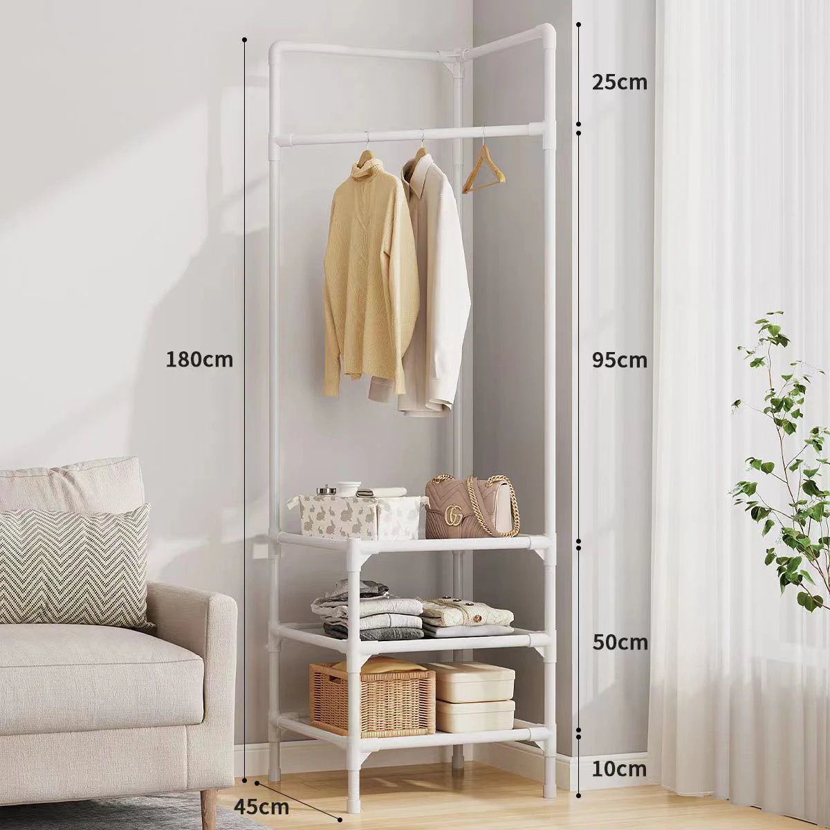 White with 3 Layers