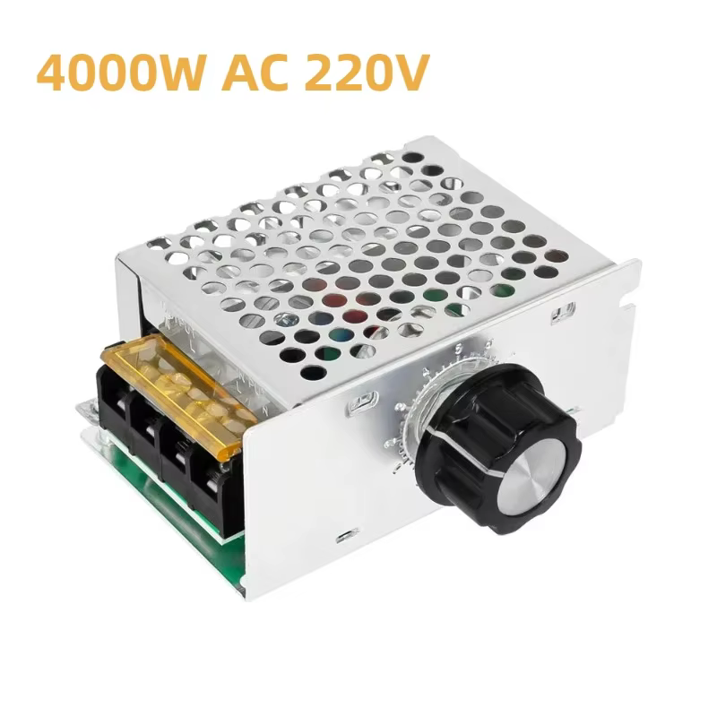 4000W AC 110V-220V SCR Adjustable Motor Speed Controller Control Dimming Dimmers Voltage Regulator Thermostat Import High-power