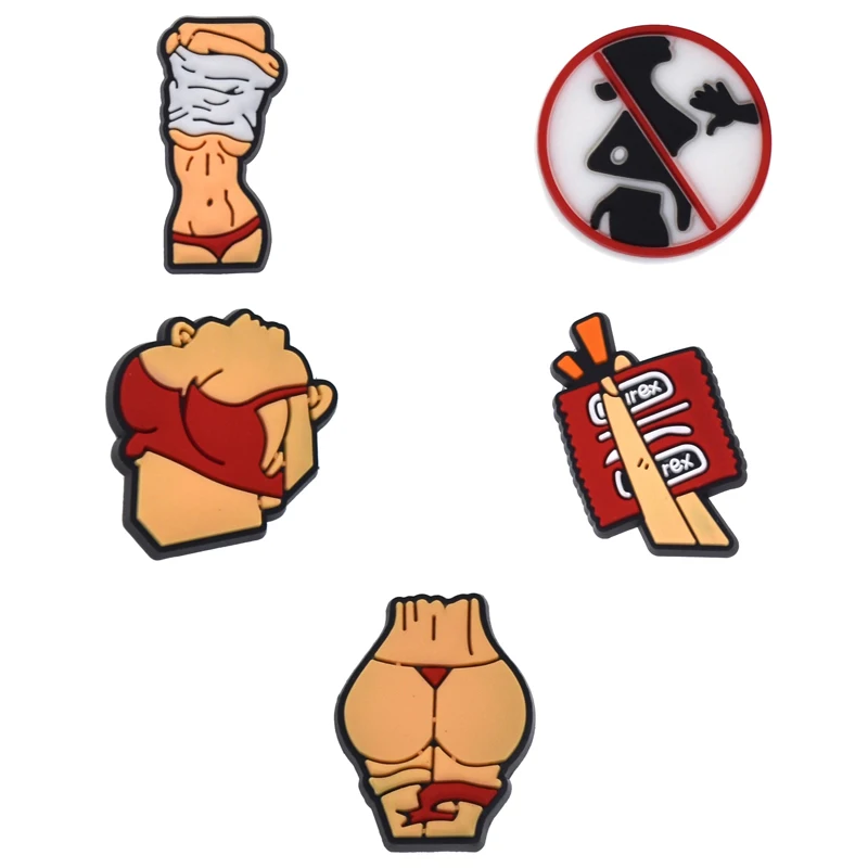 Sexy Body Shoe Charms for Crocs Accessories Men Clogs Pins Women Badge Boy Girls Jeans Kids Decorations Buckle Shoes Accessories