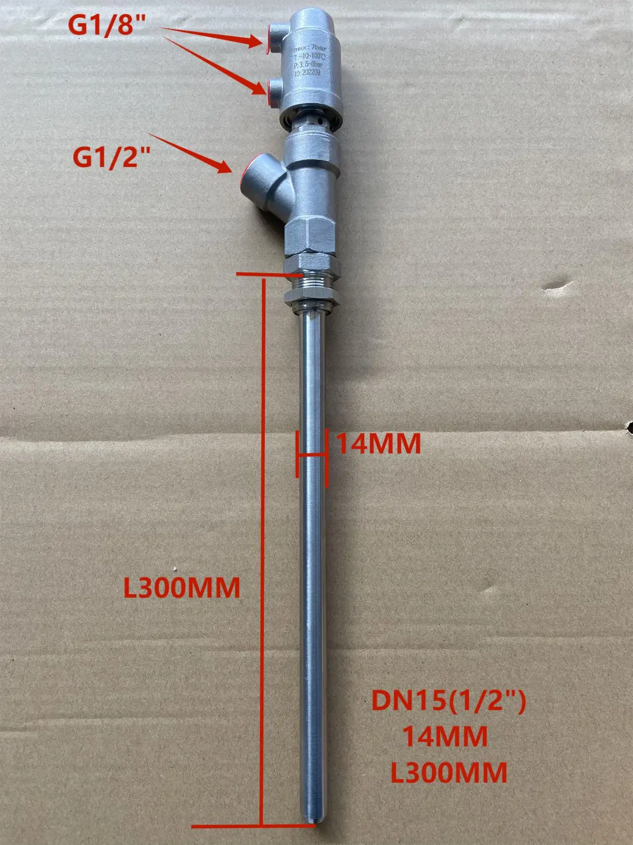 DN15 14MM L300MM
